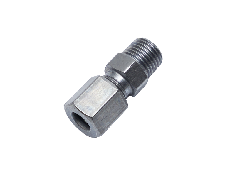 Прямой обжимной фитинг М10 мм ø6 мм