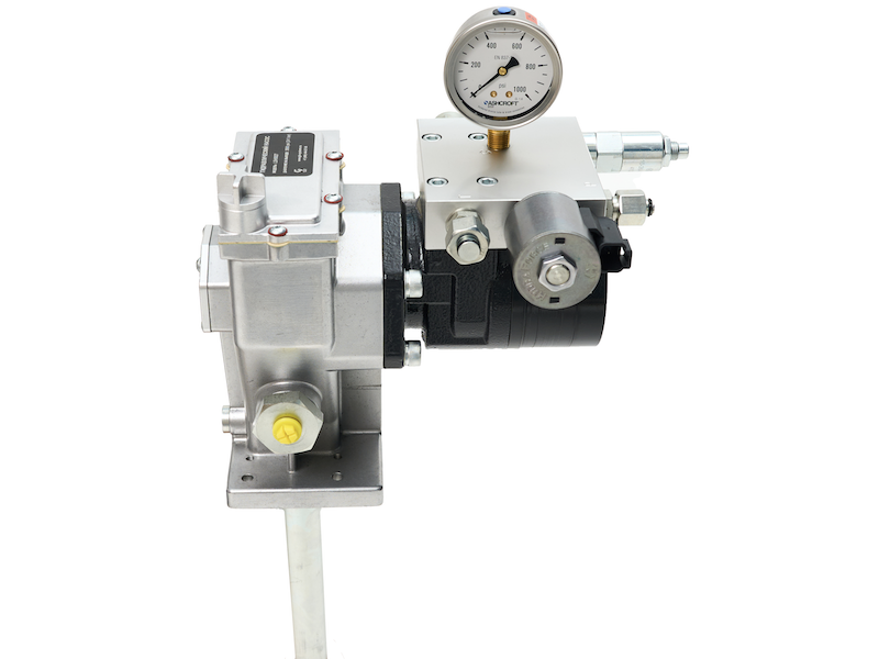 Насос для смазки АЦСС на ведро 27 кг (с гидравлическим приводом)