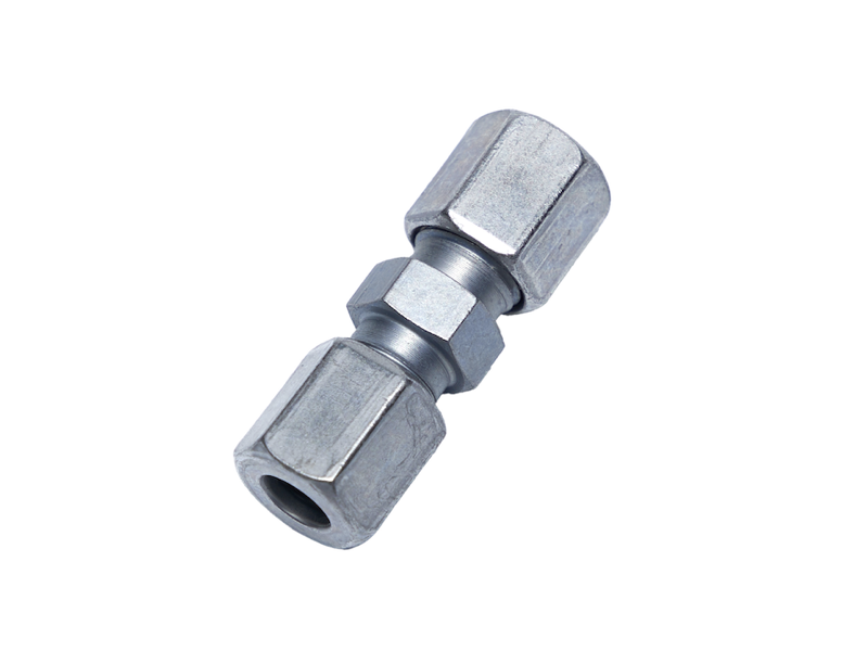 Прямой соединитель с обжимными соединениями 6x6 мм