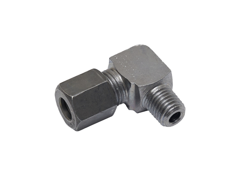Угловой обжимной фитинг М8 ø6 мм